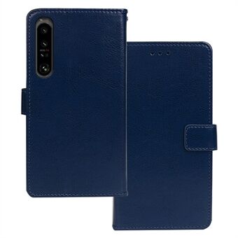 IDEWEI Sony Xperia 1 V PU -nahkaiselle Stand Crazy Horse Texture -lompakkokotelo, puhelimen kuori