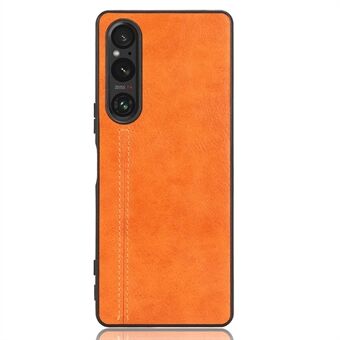 Sony Xperia 1 V PU -nahkapäällysteiselle TPU+PC-puhelimen kotelolle ompeluviivat putoamisen estävä suojus