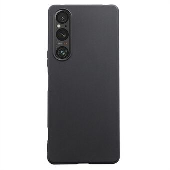 Matta TPU-puhelinkotelo Sony Xperia 1 V Slim Case -pudotusta estävälle matkapuhelimen suojakuorelle - musta