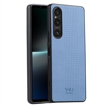 VILI TH -sarjan puhelinkotelo Sony Xperia 1 V -mallille, keinonahkainen päällystetty PC+TPU -puhelin takakansi