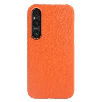 Sony Xperia 1 V Magnetic Phone Case - Epätäydellinen kansi aitoa lehmänahkaa päällystettyä PC-kuorta