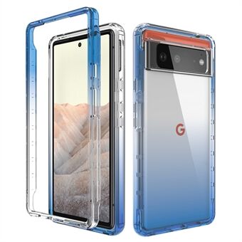 Irrotettava 2-in-1 sävytetty TPU + PC läpinäkyvä hybridi puhelinkotelo suojakuori Google Pixel 6:lle