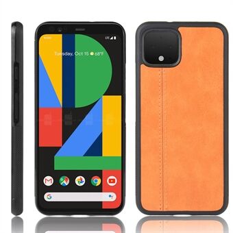 Nahkaverhoiltu tietokone + TPU-hybridikuori Google Pixel 4 XL:lle