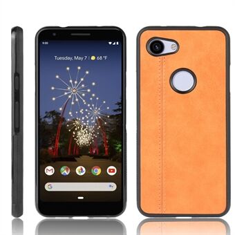 Puhelinkotelo Google Pixel 3a:lle, nahkapäällysteinen PC + TPU-hybridihaarukka