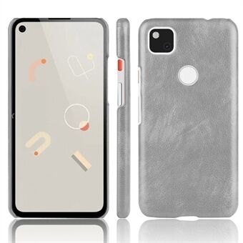 Litchi-iholla päällystetty kovakotelo Googlen Pixel 4a -puhelimelle.