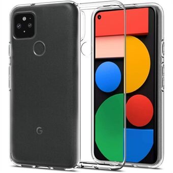 Liukumaton, sormenjälkiä hylkivä, erittäin kirkas pehmeä TPU-puhelinkotelo Google Pixel 5:lle.