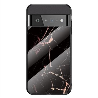 Marbling-malli iskunkestävä lasinen puhelinkotelo Google Pixel 6 Prolle