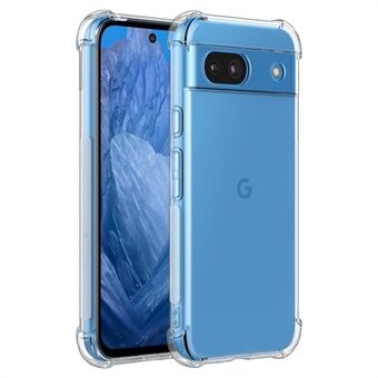 Google Pixel 8a -selkeä kotelo: Neljä kulmaa ilmakupla suojaava TPU-puhelinkotelo