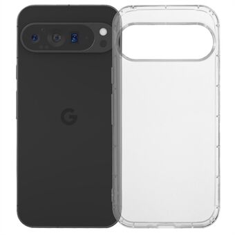 Google Pixel 9 / 9 Pro: lle suunniteltu TPU-kotelo, naarmuja estävä, erittäin selkeä puhelinsuoja (iso takalinssin aukko)