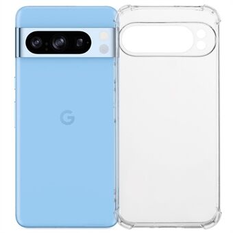 Google Pixel 9 Pro XL -puhelinkuori, neljän kulman paksumpi iskunkestävä kirkas TPU-suoja