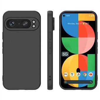 Google Pixel 9 Pro XL -puhelimen kotelo, pehmeästä TPU-materiaalista valmistettu suojakuori, mattapintainen.