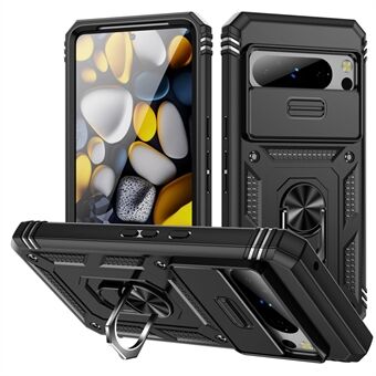 Google Pixel 8 Pro Kotelo Camshield Sormustelineen Jalusta TPU+PC Puhelimen Kuori