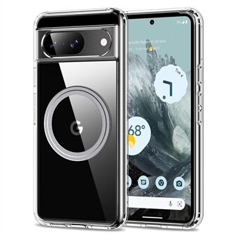 Google Pixel 9 Kuori Magneettinen TPU+PC Läpinäkyvä Pudotuksen kestävä Puhelimen Suoja