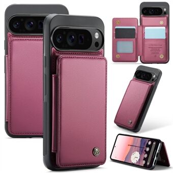 CASEME C22 -sarja Google Pixel 9 Pro XL -kotelo Nahka + TPU-suojus RFID-estokorttipaikoilla