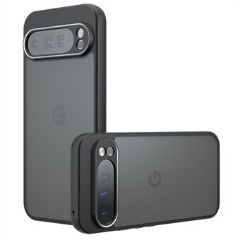 Google Pixel 9 Pro XL -puhelimen suojakuori, ihon kosketuksen tuntuinen TPU+PC mattapintainen kuori, läpinäkyvä musta