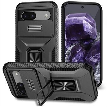 Google Pixel 8a Kuori Camshield Kickstand TPU+PC Liukumaton Puhelimen Suojaus