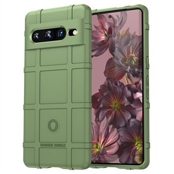 Google Pixel 7 Pro 5G Rugged Square Grid Texture TPU -suojakuori Iskunkestävä Puhelinkotelo