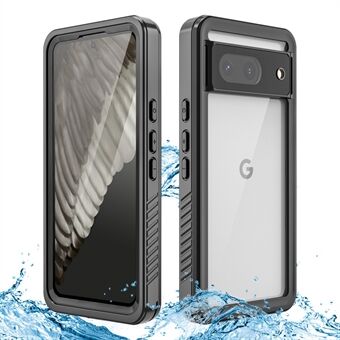 FS-sarja Google Pixel 8:lle IP68-vesitiivis PC+TPU-suojakotelo, iskunkestävä, pölytiivis, naarmuuntumaton puhelimen läpinäkyvä takakansi