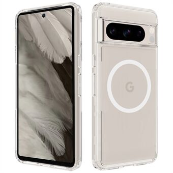 Google Pixel 8 Pro -kotelon akryyli+TPU-kirkas puhelinsuoja, yhteensopiva MagSafen kanssa