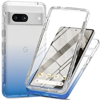 Google Pixel 8 -kuoren gradientti PC+TPU-puhelinkansi PET-näytönsuojalla