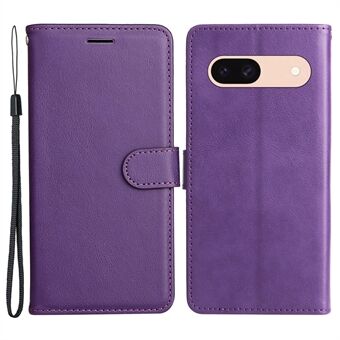 KT Leather Series-2 Google Pixel 8a:lle - Naarmuja ehkäisevä PU-nahkakuori, yksivärinen seisontatuki, puhelinkotelo, lompakko