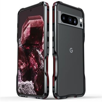 LUPHIE Google Pixel 8 Pro -kuorin metallinen puskuri suojaa puhelimen runkoa