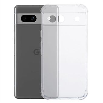 Google Pixel 8a -kotelon neljän kulman putoamissuojattu läpinäkyvä TPU-taustakuori