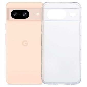 Google Pixel 8 TPU-kotelo, ilmatyynysuojattu läpinäkyvä puhelinkotelo (tarkka linssiaukko)