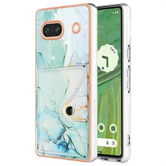 YB Leather Coating -sarja 9 Google Pixel 7a -kotelolle IMD-kuosinen nahka+TPU-monitoimikuori