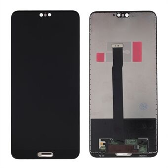 Huawei P20 LCD-näytön ja digitoijan kokoonpanon osien vaihtotarvike (ilman logoa) - musta