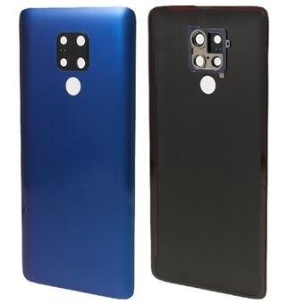 Huawei Mate 20 X Back -akun kotelon suojus kamerarenkaalla, Ring suojuksen varaosa (ilman logoa) - sininen