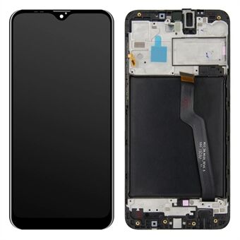 OEM LCD-näyttö ja digitoija kokoonpano + kehysosa (ilman logoa) Samsung Galaxy A10 A105 A105F - musta