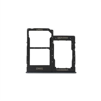 OEM -kaksois- SIM -kortin alustan vaihtoosa Samsung Galaxy A40 SM-A405 - musta