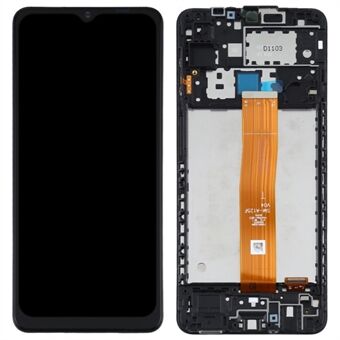 Samsung Galaxy A12 A125 Grade S OEM LCD-näyttö ja digitointikokoonpano + kehysosa (ilman logoa)