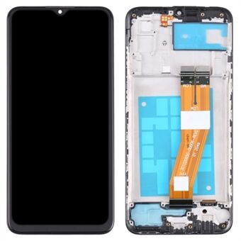 Samsung Galaxy A03 (164,2 x 75,9 x 9,1 mm) A035 OEM Grade S LCD-näyttö ja digitoija kokoonpano + kehysosa (ilman logoa)