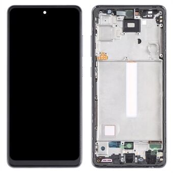 Samsung Galaxy A52 4G A525 -luokan C-luokan LCD-näyttö ja digitizer-kokoonpano + rungon vaihto-osa (TFT-teknologia) (ilman logoa) - Musta