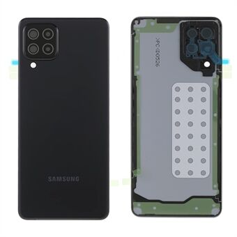 OEM -akkukotelo tarralla + kameran linssin suojus Samsung Galaxy A22 4G (EU-versio) Ring - musta