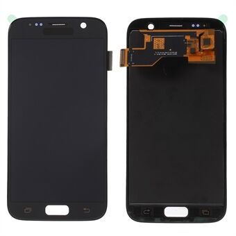 LCD-näyttö ja digitointilaitteen kokoonpanon korjausosa sormenjälkipainikkeen matolla [TFT-versio] Samsung Galaxy S7 G930:lle - Musta