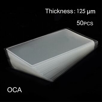 50Pcs 0.125mm OCA Optical Clear Adhesive Sticker for Samsung Galaxy S10e G970 LCD Digitizer