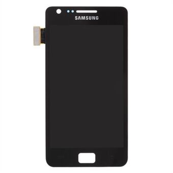 Samsung I9100 Galaxy S II / 2 kosketusnäytön digitoijan LCD-näyttökokoonpano - musta