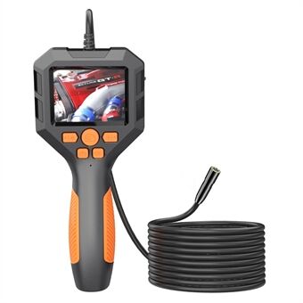 P10 5 m kova lanka 8 mm linssi 2,8" IPS-näytön putkiston tarkastuskamera 1080P HD Borescope 8-LED endoskooppi