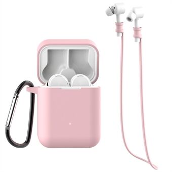 3-in-1-sarja Xiaomi Air Bluetooth -kuulokkeille [silikonikotelo + kaulahihna + sulkurengas]