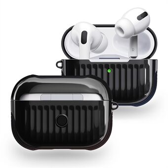 Matkalaukkutyyli Kiiltävä kumitettu PC + TPU -yhdistelmäkotelo Apple AirPods Pro