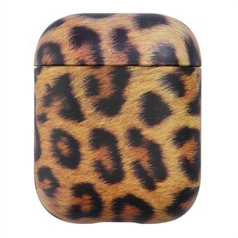 Leopard / Zebra Pattern PU-nahkapäällysteinen suojakuori Apple AirPodsille latauskotelolla (2019)