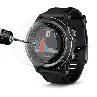 HAT Prince Garmin Fenix 3 HR karkaistusta lasista näytönsuojakalvolle, 0,2 mm 9H 2,15D Edge