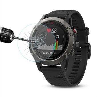 HAT Prince Garmin Fenix 5 karkaistusta lasista näytönsuojalle 0,2 mm 9H 2,15D Arc Edge