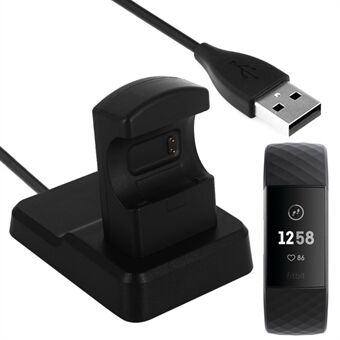 USB- Stand telakkakaapelipidike Fitbit Charge 4/3 -lataukseen