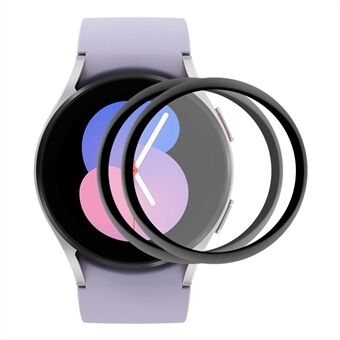 ENKAY HAT- Prince 2kpl / setti Samsung Galaxy Watch 5 40mm näytönsuojalle 3D Kaareva pehmeä PC Edge + PMMA Full Coverage HD Clear Film