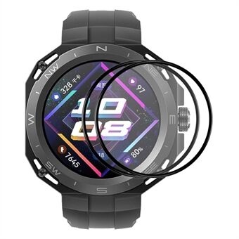 ENKAY HAT- Prince 2 kpl Huawei Watch GT Cyber Watch näytönsuoja Täysi peittävä 3D kaareva pehmeä PC Edge Ultra Clear Film