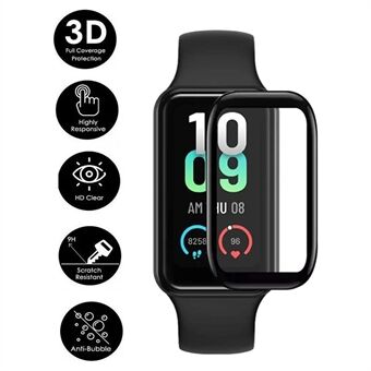 Huami Amazfit Band 7 1Pc 3D Watch näytönsuoja Black Edge PET+PPT Scratch kalvo